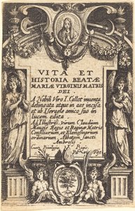 Frontespizio per "La Vita della Vergine" da Jacques Callot