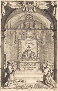 Frontespizio per i miracoli e le grazie della Nostra Signora di "Bon-Secours-les-Nancy" da Jacques Callot