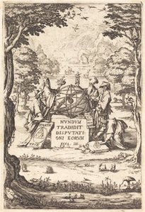 Frontespizio per la Sacra Cosmologia (Titolo con Astrologi)