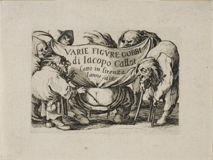Frontespizio, da Varie Figure Gobbi da Jacques Callot