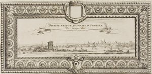 Frontespizio, da Varie Scene Disegnate a Firenze da Jacques Callot