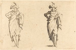 Gentiluomo visto di fronte con mano sul fianco