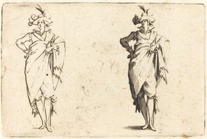 Gentiluomo visto di fronte con mano sul fianco