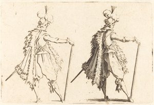 Gentiluomo con bastone da Jacques Callot
