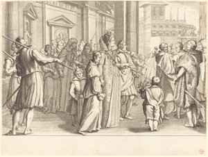 Granduchessa alla processione delle giovani ragazze da Jacques Callot