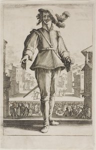 Caccia agli uccelli, da Varie scene disegnate a Firenze da Jacques Callot