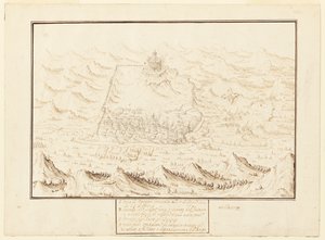 Vista isometrica di Torra de Ottaggio da Jacques Callot