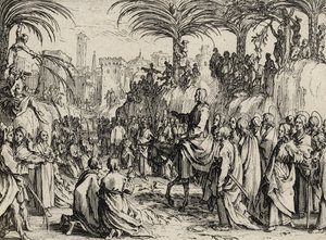 Gesù entra a Gerusalemme da Jacques Callot
