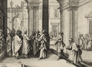 Gesù e i dottori della legge da Jacques Callot