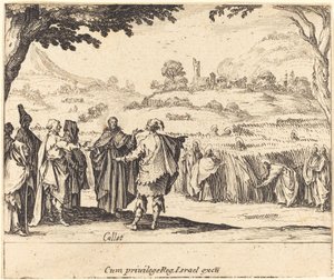 Gesù con i farisei da Jacques Callot
