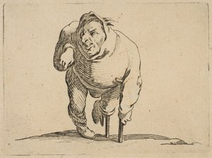 LEstropié a la Béquille et a La Jambe de Bois, 1616-22 da Jacques Callot