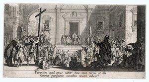 La Grande Passion, una delle 7 incisioni ... (incisione) da Jacques Callot