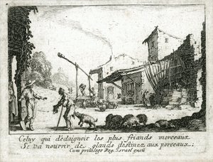 La vita del figliol prodigo ... (incisione) da Jacques Callot