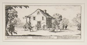 La maraude, placca 4 dalla serie Les grandes misères de la guerre da Jacques Callot
