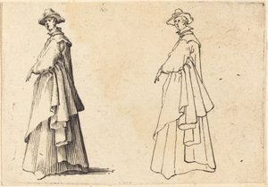 Signora con un grande cappotto