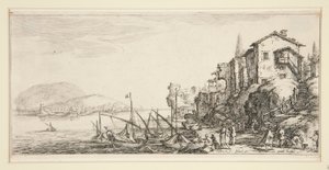 Il piccolo porto, da Paesaggi per Giovanni de Medici da Jacques Callot