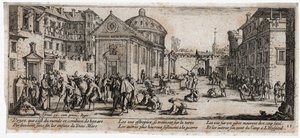 Le miserie e le disgrazie della guerra ... (incisione) da Jacques Callot