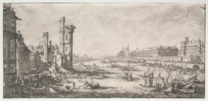 Le due grandi vedute di Parigi: Vista del Louvre da Jacques Callot
