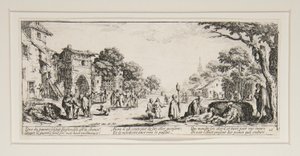 Le grandi miserie della guerra: No. 16 - I morenti sul bordo delle strade da Jacques Callot