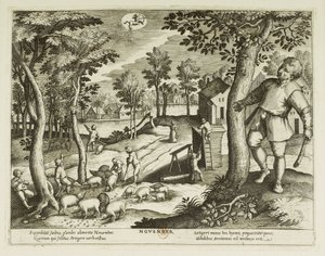 Mesi. 11, novembre da Jacques Callot