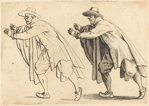 Uomo che si muove bruscamente da Jacques Callot