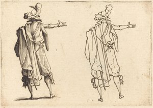 Uomo Visto da Dietro con il Braccio Destro Esteso da Jacques Callot