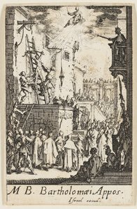 Martirio di San Bartolomeo, tavola 9 da I martiri degli Apostoli da Jacques Callot