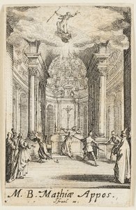 Martirio di san Mattia, tavola undici da I martiri degli apostoli da Jacques Callot