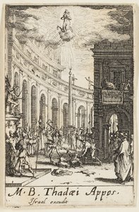 Martirio di San Taddeo, tavola dodici da I martiri degli Apostoli da Jacques Callot