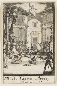 Martirio di San Tommaso, sesta tavola da I martiri degli Apostoli