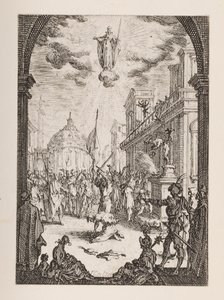 Martirio di San Giacomo, n.3 dalla serie Il Martirio degli Apostoli da Jacques Callot