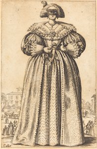 Nobile donna mascherata da Jacques Callot