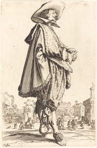 Nobile con le mani giunte da Jacques Callot