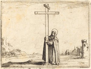 Suora che abbraccia la Santa Croce da Jacques Callot