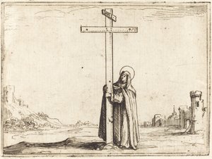 Suora che abbraccia la Santa Croce, 1628 da Jacques Callot