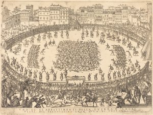 Uno dei combattimenti di fanteria da Jacques Callot