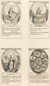 Nostra Signora del Rosario; Vergine e Bambino che Appaiono in una Nuvola; Vergine Trionfante; Reu da Jacques Callot