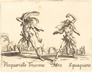 Pasquariello Truonno e Meo Squaquara da Jacques Callot
