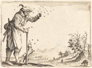 Contadino attaccato dalle api da Jacques Callot