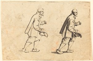 Contadino con Cappello in Mano da Jacques Callot