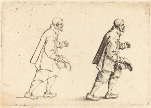 Contadino con cappello in mano da Jacques Callot