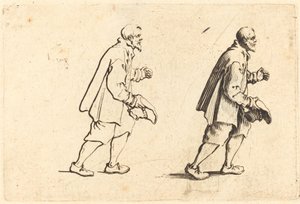 Contadino con cappello in mano da Jacques Callot