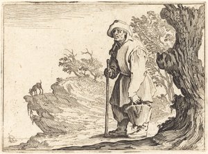 Contadino con sacco da Jacques Callot