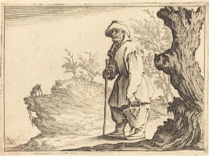 Contadino con sacco da Jacques Callot