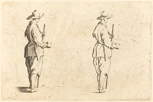 Contadino con una Tazza da Jacques Callot