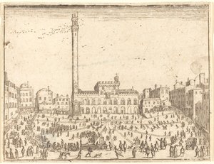 Piazza Pubblica, Siena da Jacques Callot