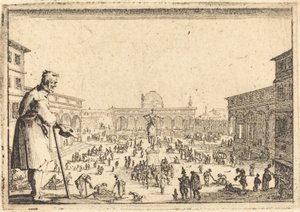 Piazza SS. Annunziata, Firenze da Jacques Callot