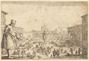 Piazza SS. Annunziata, Firenze da Jacques Callot