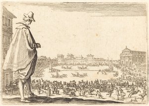 Piazza Santa Maria Novella, Firenze, c. 1622 da Jacques Callot