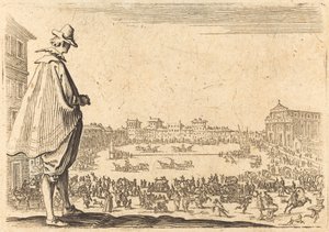 Piazza Santa Maria Novella, Firenze, c. 1622 da Jacques Callot